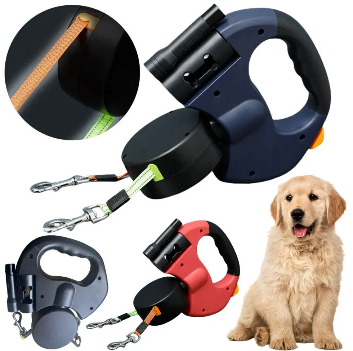 Duo Leine bis zu 13Kilo/28lbs pro Hund